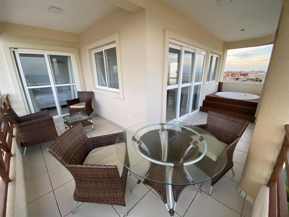 Beachfront Apt & Jacuzzi Taíba Exterior foto
