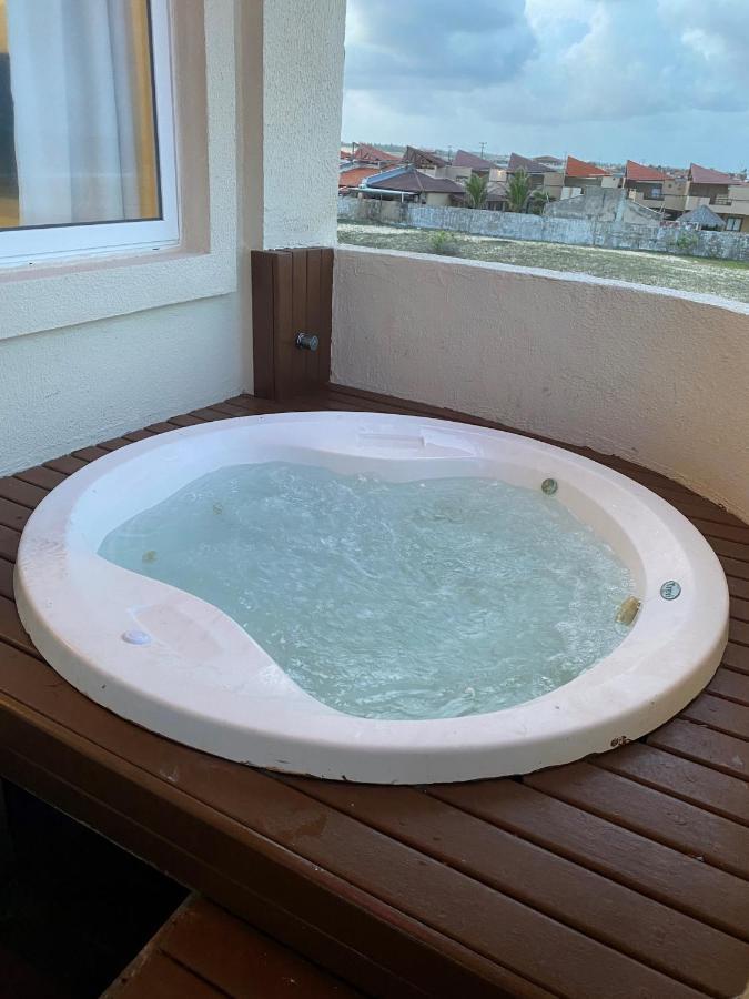 Beachfront Apt & Jacuzzi Taíba Exterior foto